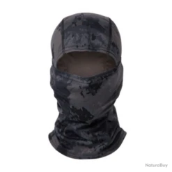 Cagoule Intégrale Fine Mixte, Camo Noir Pixel, Taille Unique.