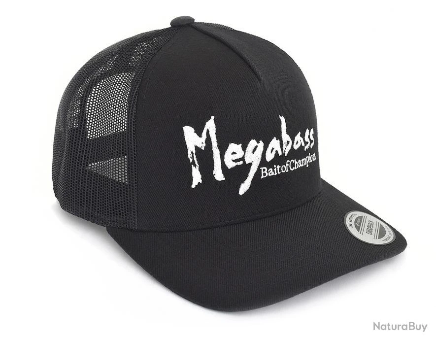 Casquette Megabass Brush Trucker Black/White 1 Casquette Megabass Brush Trucker Black/White