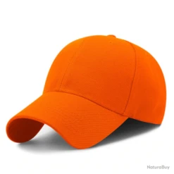 Casquette Réglable, Couleur Orange.