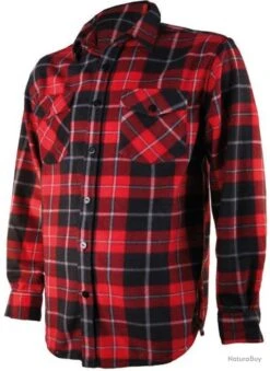 Chemise Polaire Carreaux Treeland Rouge