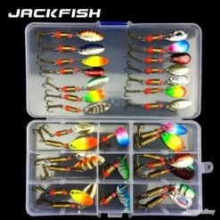 Ensemble De Leurre Cuillère De JACKFISH Appât Dur Spinner Leurre De Pêche - LIVRAISON GRATUITE!!