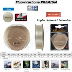 FLUOROCARBONE PREMIUM ASSO 0.24 Mm