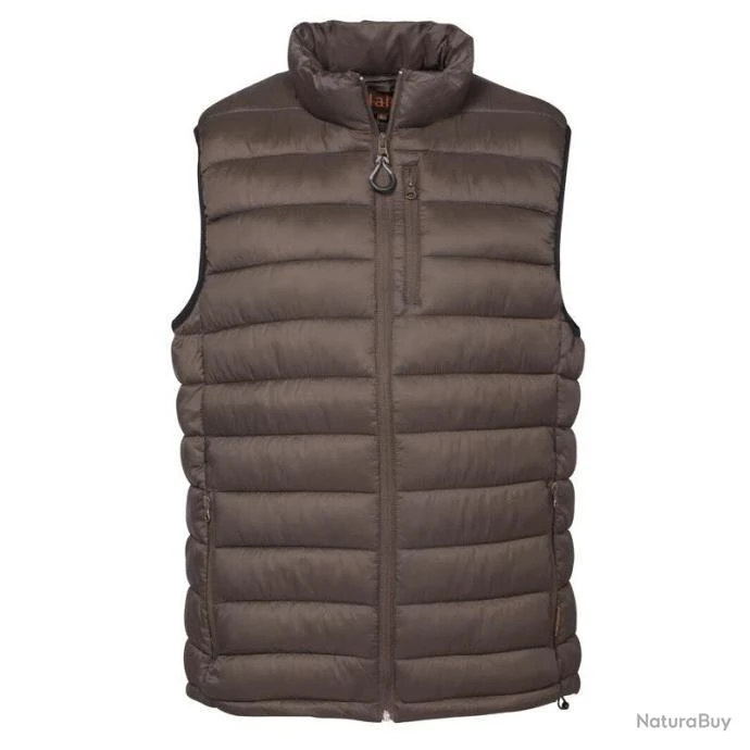 GILET MATELASSE PERCUSSION TREKKING MARRON - TAILLE L 1 GILET MATELASSE PERCUSSION TREKKING MARRON - TAILLE L