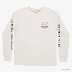 L-Shirt Salty Crew GT L/S Rashguard L Blanc