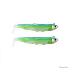 Leurre Souple Fiiish Double Combo Search Black Minnow 9Cm - 8G