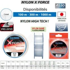 NYLON X-FORCE FLASHMER 300 M 0.28 Mm