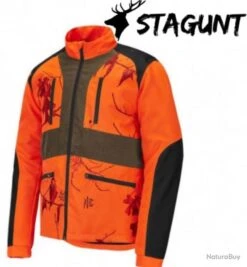 VESTE STAGUNT SPRINGTRACK CAMOUFLAGE ORANGE TAILLE S