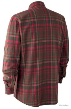 Chemise Marvin Rouge Et Marron à Carreaux Deerhunter Carreaux 47/48 -Pêche Soldes Boutique 00002 Chemise Marvin rouge et marron a carreaux Deerhunter Carreaux 47 48