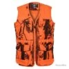GILET DE CHASSE PERCUSSION STRONGER GHOSTCAMO BLAZE ET BLACK TAILLE M