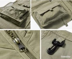 Mountain Gilet De Pêche 12 Poches, Coloris GRIS......LIV OFFERTE -Pêche Soldes Boutique 00002 Gilet de Peche 12 poches coloris GRIS.LIV OFFERTE
