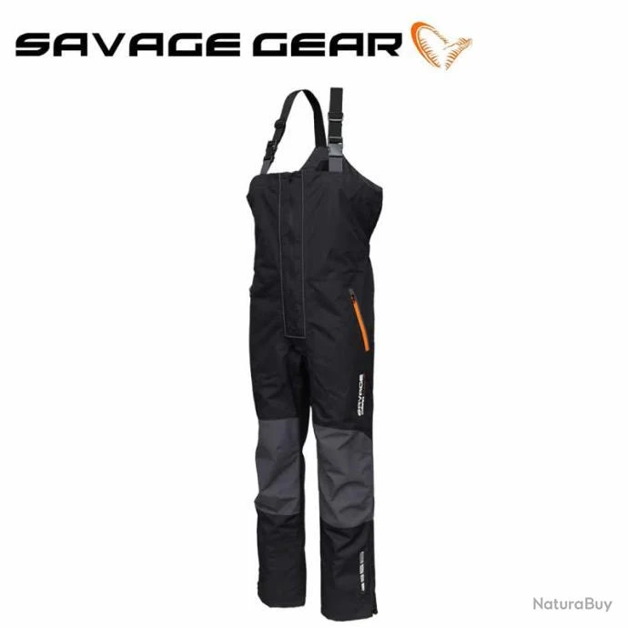 Salopette WP Performance Savage Gear Black/Grey L 2 Salopette WP Performance Savage Gear Black/Grey L – Image 2