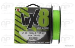 Tresse Powerline Wx8 Chartreuse 0.14 135m