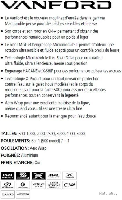 Vanford C3000HG Moulinet Spinning Shimano 2 Vanford C3000HG Moulinet Spinning Shimano – Image 2