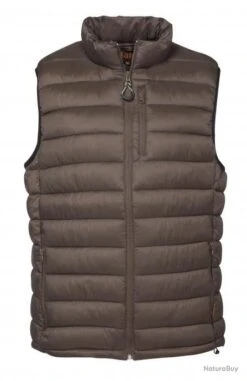 Gilet Percussion Matelassé Trekking Gris Marron-XL