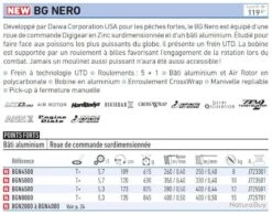 Moulinet BG Nero 5000 Moulinet Spinning Daiwa -Pêche Soldes Boutique 00003 Moulinet BG Nero 5000 Moulinet Spinning Daiwa