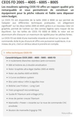 Moulinet Ceos 6005 FD Sakura -Pêche Soldes Boutique 00003 Moulinet Ceos 6005 FD Sakura