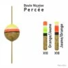 Streamline Garbolino Flotteur Truite - Boule Niçoise - Par 20 - Percé / 1.5 G / Jaune/Orange