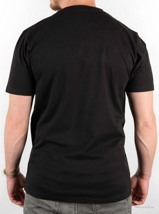 T-shirt Noir & Camo Chest Print Fox L 3 T-shirt Noir & Camo Chest Print Fox L – Image 3