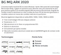 BG MQ 8000 H ARK 2020 Moulinet Spinning Daiwa -Pêche Soldes Boutique 00005 BG MQ 8000 H ARK 2020 Moulinet spinning Daiwa