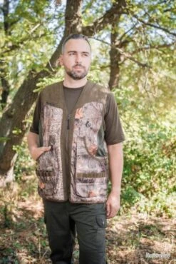 Gilet De Chasse Sans Manche Orange Fluo Somlys 611 -Pêche Soldes Boutique 00005 Gilet de chasse sans manche orange fluo Somlys 611