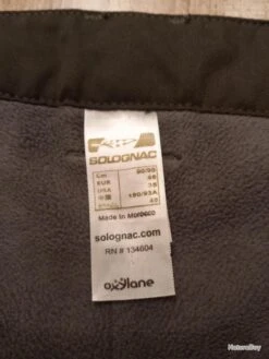 Pantalon Chaud Doublé Polaire SOLOGNAC -Pêche Soldes Boutique 00005 Pantalon chaud double polaire SOLOGNAC