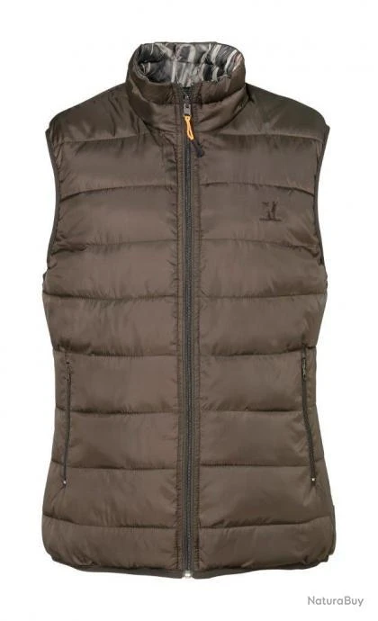 Gilet Warm Réversible Ghostcamo Wet Marron Percussion 2 Gilet Warm Réversible Ghostcamo Wet Marron Percussion – Image 2