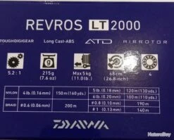 MOULINET DAIWA REVROS 2000 LT -Pêche Soldes Boutique 00007 MOULINET DAIWA REVROS 2000 LT