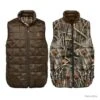 Gilet De Chasse Percussion Warm Réversible Camo Roseaux Marron