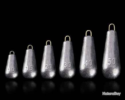 Plomb Pêche Lot De 5 Pièces 50g 3 Plomb Pêche Lot De 5 Pièces 50g – Image 3