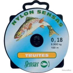 Nylon Sensas Spécial Truite 100m - 10 / 0.20mm -Pêche Soldes Boutique 00038 Nylon Sensas Special Truite 100m 10 0.20mm
